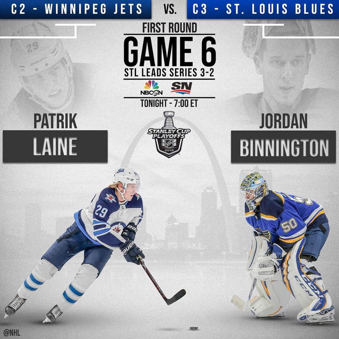 NHLさんのインスタグラム写真 - (NHLInstagram)「Can rookie @binniner and the @stlouisblues close out the series tonight against the @nhljets? #StanleyCup 📺: 7:00 ET on @nhlonnbcsports and @sportsnet」4月21日 2時23分 - nhl