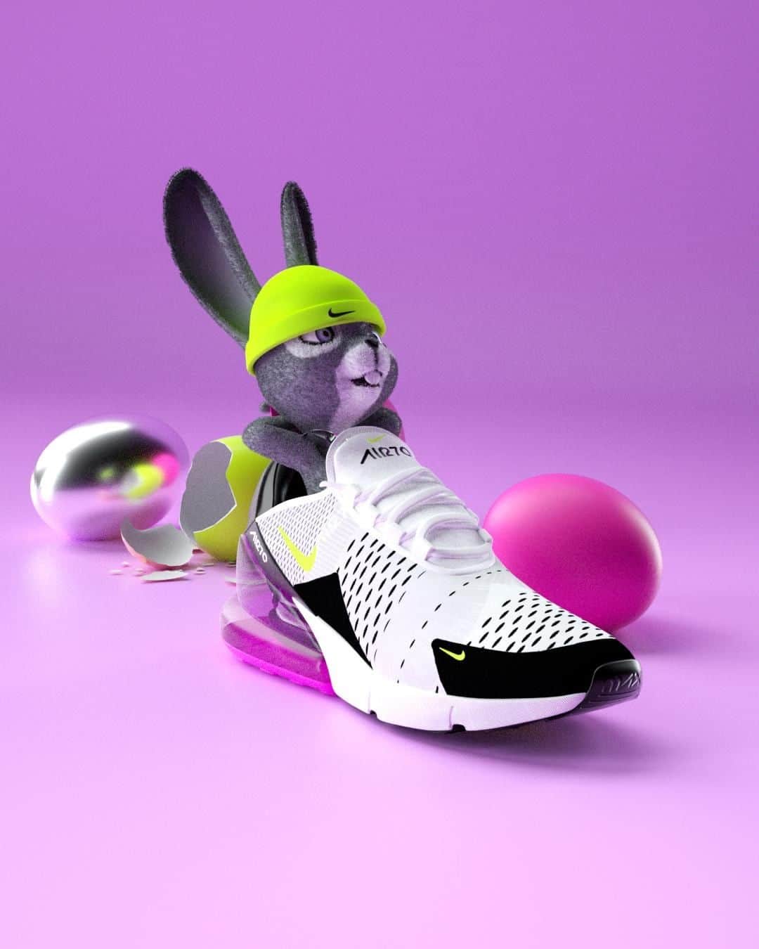 Foot Lockerさんのインスタグラム写真 - (Foot LockerInstagram)「🐰 #Nike Air Max 270 'Limeade' Available Now, In-Store and Online」4月21日 2時26分 - footlocker
