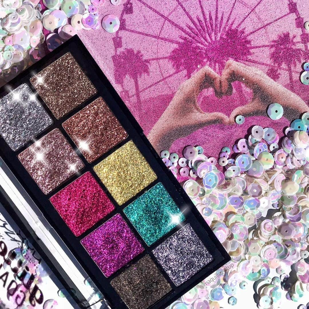 NYX Cosmeticsさんのインスタグラム写真 - (NYX CosmeticsInstagram)「Which sparkly shade is calling YOUR name?! 🤩 Snag our Glitter Goals Cream Pro Palette at @ultabeauty & score a free festival fanny pack with a $20 purchase! 🔥✨💋 || #Regram @maquillageitup #nyxcosmeticscoachella #nyxcosmetics」4月21日 3時59分 - nyxcosmetics