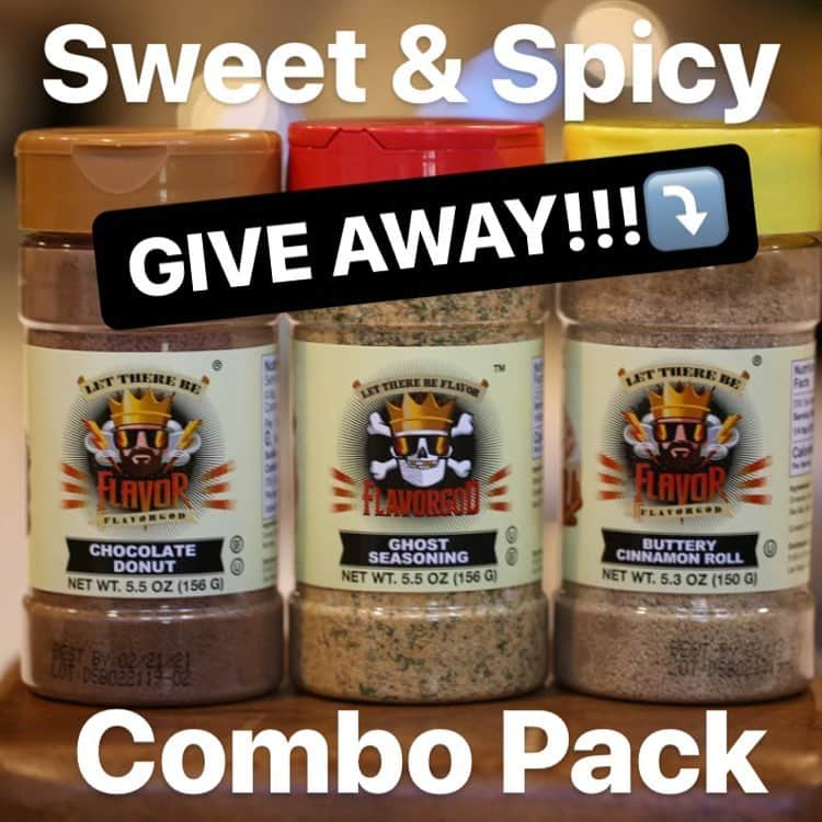 Flavorgod Seasoningsさんのインスタグラム写真 - (Flavorgod SeasoningsInstagram)「GIVEAWAY.... please read🤗⤵️ - WIN THIS COMBO PACK!!! - Rules: ✅Like this post ✅And TAG a friend on this post!! - - That’s it, winner will be randomly selected today at 7pm, and I’ll tag the winner on my Instagram story at 7pm PST.」4月21日 4時57分 - flavorgod