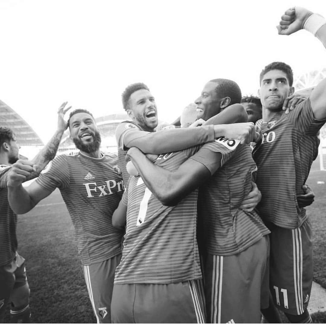 アダム・マシーナのインスタグラム：「Good win today!!! +3 🐝⚽️ @watfordfcofficial」