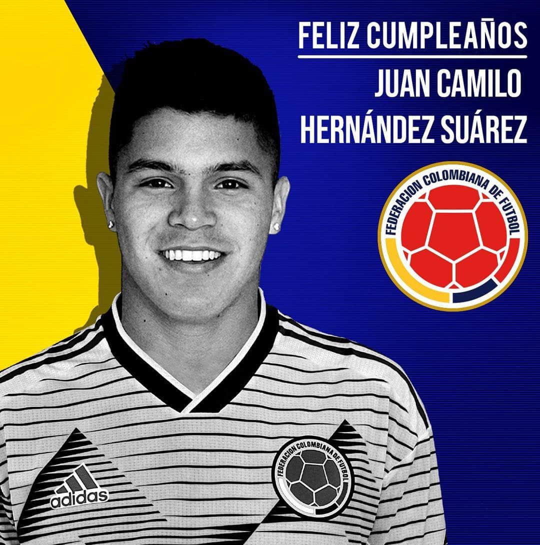 サッカー コロンビア代表チームのインスタグラム：「‪Feliz cumpleaños #️⃣2️⃣0️⃣ @cuchohernandez10 muchos éxitos en este nuevo año de vida‬」