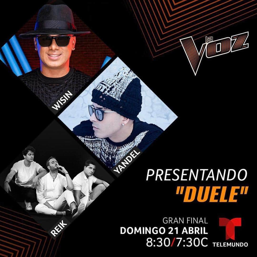 ウィジンさんのインスタグラム写真 - (ウィジンInstagram)「Mañana llego con los verdaderos refuerzos a @lavozus @yandel y @reikmx cantaremos por primera vez juntos el súper éxito #DUELE no se lo pierdan #mexico🇲🇽puertorico🇵🇷 @telemundo」4月21日 6時35分 - wisin