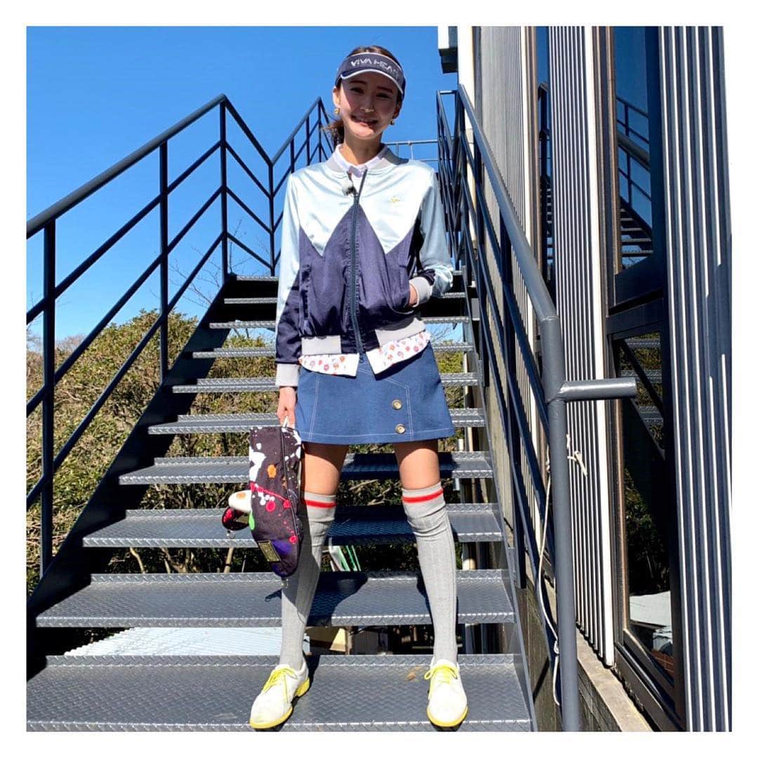 美優さんのインスタグラム写真 - (美優Instagram)「【本日O.A⛳️ゴルフウェア】 全身VIVA HEARTです😊 この日はすっごく寒い日で 脚が震えちゃうほどの寒さでした😂 ・ ・ #golf #ゴルフ #ゴルフウェア #ゴルフ女子 #⛳️ #golfwear #石田純一のサンデーゴルフ」4月21日 18時56分 - miyu11_20