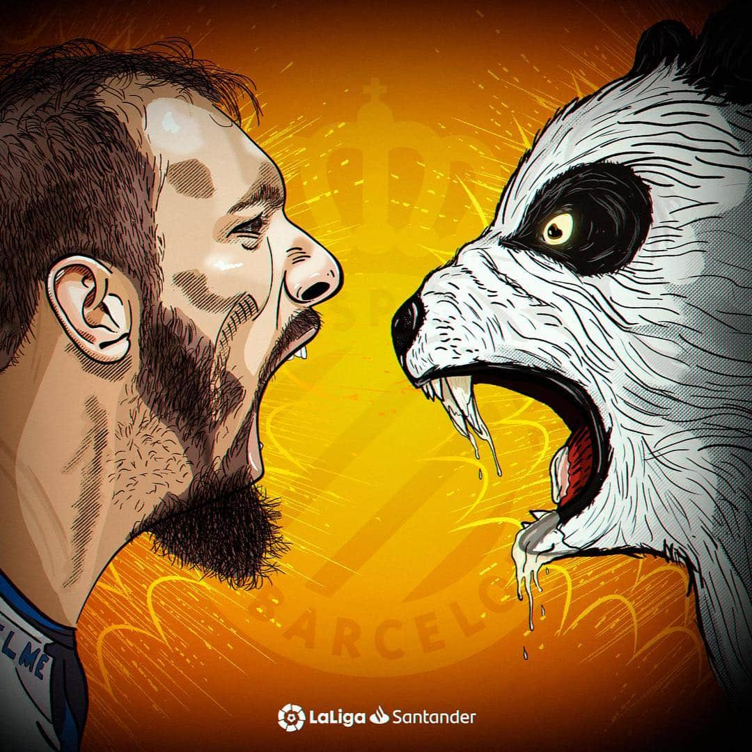 LFPさんのインスタグラム写真 - (LFPInstagram)「Panda @borjaiglesias9 roars again! 🐼⚡️ • #Panda #Iglesias #Goal #Roar #Espanyol #Barcelona #LaLiga #LaLigaSantander」4月21日 19時56分 - laliga