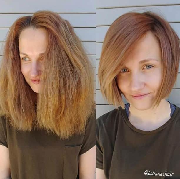 CosmoProf Beautyさんのインスタグラム写真 - (CosmoProf BeautyInstagram)「Our Big Chop #hairoftheday goes to @tatianashair for removing excess length and weight to transform her client's mane into a sleek #bob, styled with all @schwarzkopfusa products --- Don't forget to check back tomorrow morning on our #IGstories to vote for your favorite #BigChopHOTD --- #repost #tatianashair #hairtransformation #bigchophaircut #beforeafter」4月21日 11時00分 - cosmoprofbeauty