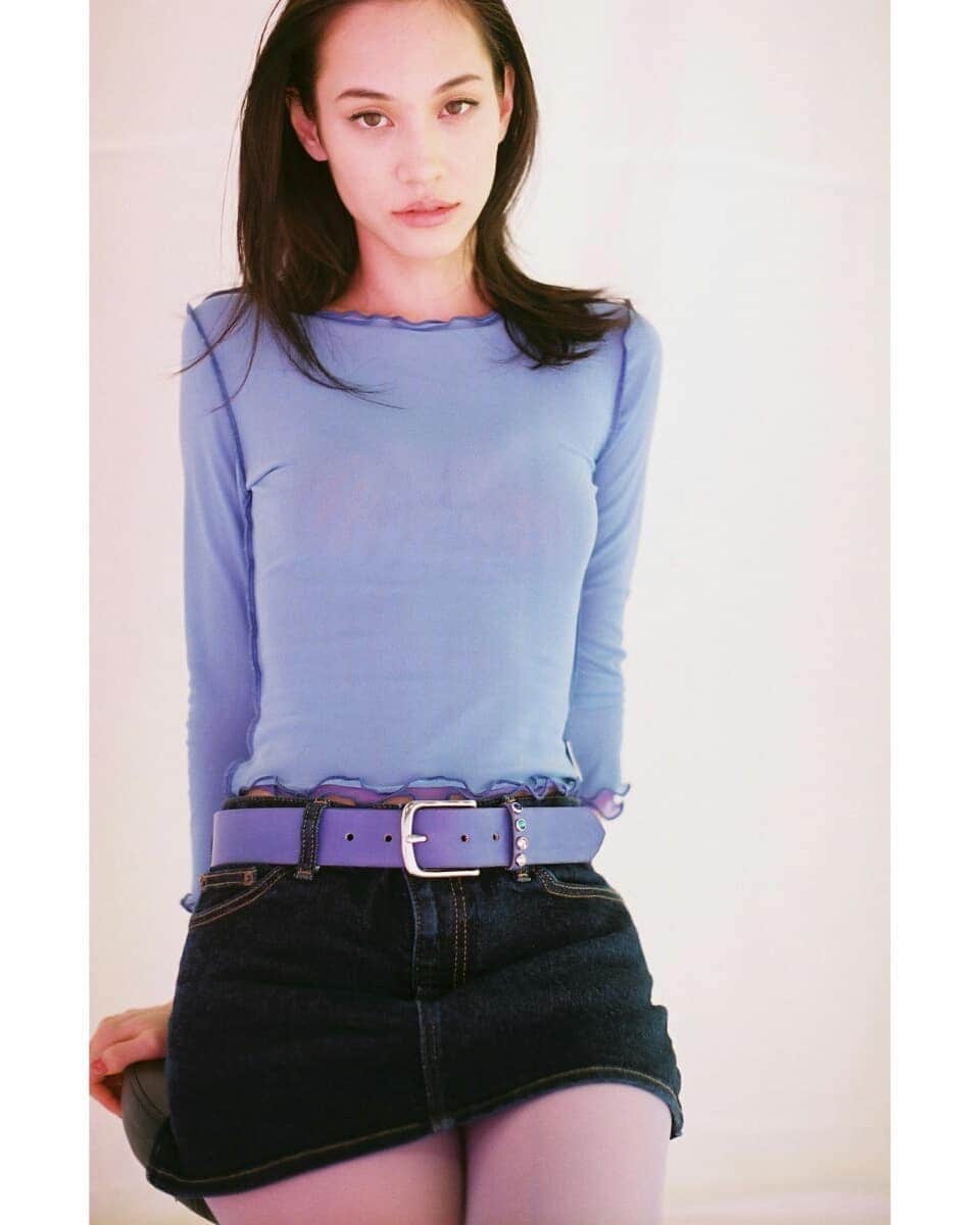 Kiko Mizuhara Fanstagramさんのインスタグラム写真 - (Kiko Mizuhara FanstagramInstagram)「OK×MAXIMUM HENRY Gem Belt (Majo Purple)💜💜 #水原希子 #kikomizuhara  #i_am_kiko」4月21日 11時53分 - k_i_k_o_x_