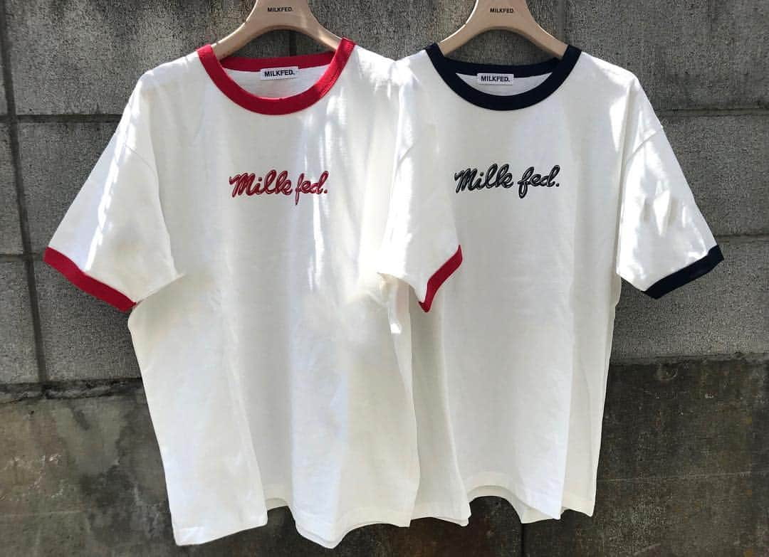 MILKFED.さんのインスタグラム写真 - (MILKFED.Instagram)「1枚は持っておきたい、オススメのRINGER TEE❣️﻿ ﻿ COOPER LOGO RINGER BIG TEE ¥5,500+TAX﻿  ICING RINGER BIG TEE ¥5,500+TAX﻿ ﻿ #milkfed #milkfedjp #ミルクフェド #ミルクフェド女子 #ミルフェ #ミルフェ女子 #ガーリーストリート  #ガーリー #kawaii #Tシャツ #フェス﻿」4月21日 12時11分 - milkfedjp