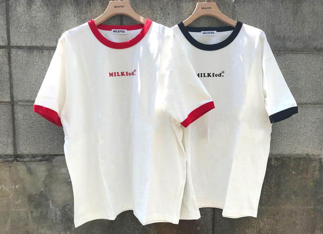 MILKFED.さんのインスタグラム写真 - (MILKFED.Instagram)「1枚は持っておきたい、オススメのRINGER TEE❣️﻿ ﻿ COOPER LOGO RINGER BIG TEE ¥5,500+TAX﻿  ICING RINGER BIG TEE ¥5,500+TAX﻿ ﻿ #milkfed #milkfedjp #ミルクフェド #ミルクフェド女子 #ミルフェ #ミルフェ女子 #ガーリーストリート  #ガーリー #kawaii #Tシャツ #フェス﻿」4月21日 12時11分 - milkfedjp