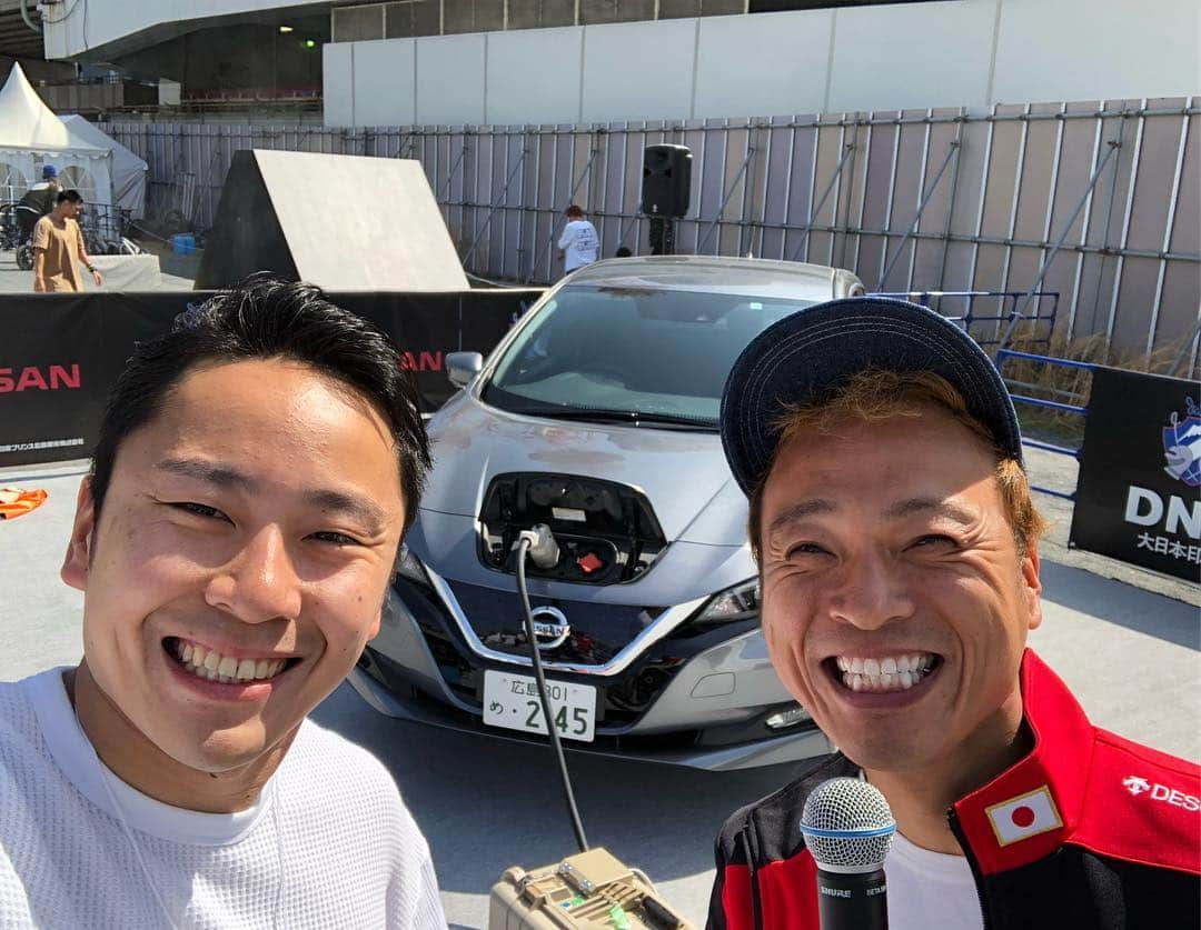 太田雄貴さんのインスタグラム写真 - (太田雄貴Instagram)「フェンシング界の救世主  NISSAN LEAF とDJ ケチャップさん。  #fisehiroshima  #nissanleaf  #日産リーフ」4月21日 12時23分 - yuki_ota_fencing