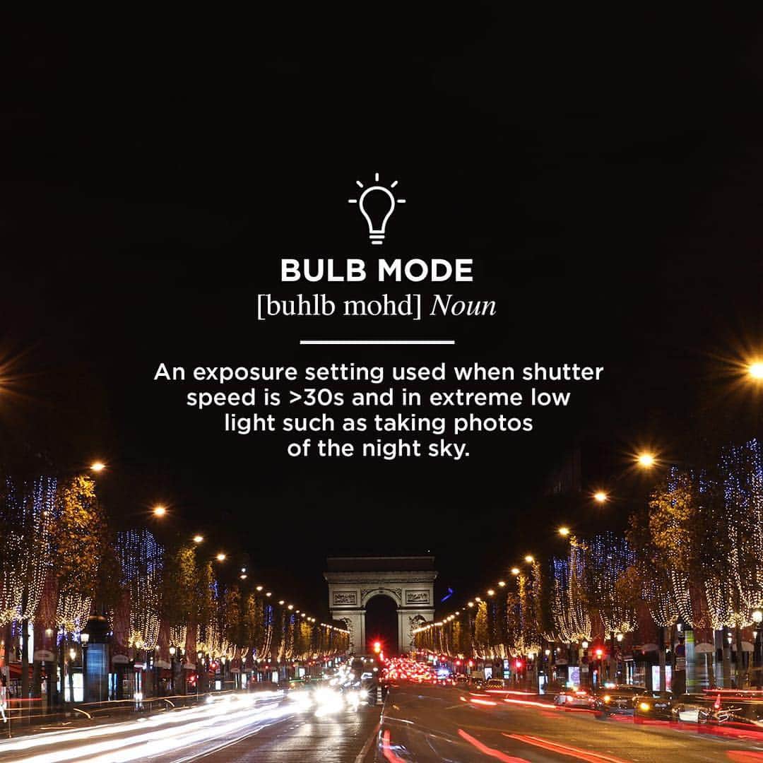 Canon Asiaのインスタグラム：「#CanonPhototionary 📚 How well do you know your photography terms? This month we are focusing on Bulb Mode 💡 Used in extreme low light conditions, be the envy of your friends when you capture stunning images of star and car trails.  Swipe to see the Bulb Mode in action and share with us how you make use of Bulb Mode for your photography✨! • 📷 Shot on a Canon EOS M50 | f/22 | 8.5s | ISO 100 | 45mm  #canonasia #photography #bulbmode #nightphorography #photographytips #travelphotography」