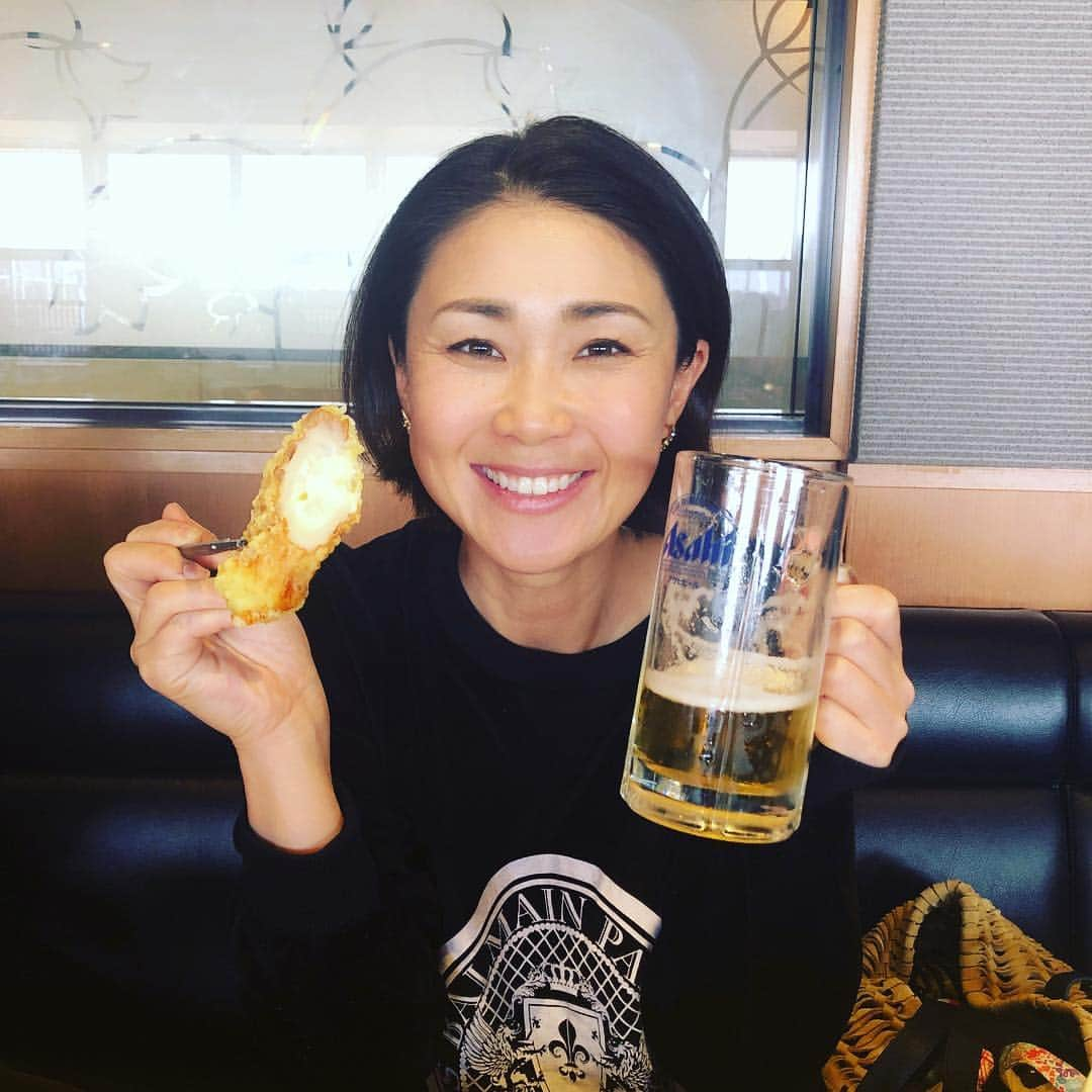 古閑美保さんのインスタグラム写真 - (古閑美保Instagram)「ビールとサラダちくわと美保」4月21日 14時45分 - kogamihokogamiho