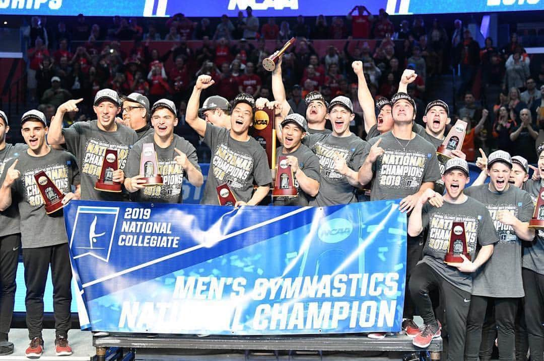 Inside Gymnasticsさんのインスタグラム写真 - (Inside GymnasticsInstagram)「Congrats @stanfordmensgymnastics! #Repost @stanfordmensgymnastics ・・・ Pure Joy. #GoStanford」4月21日 15時56分 - insidegym