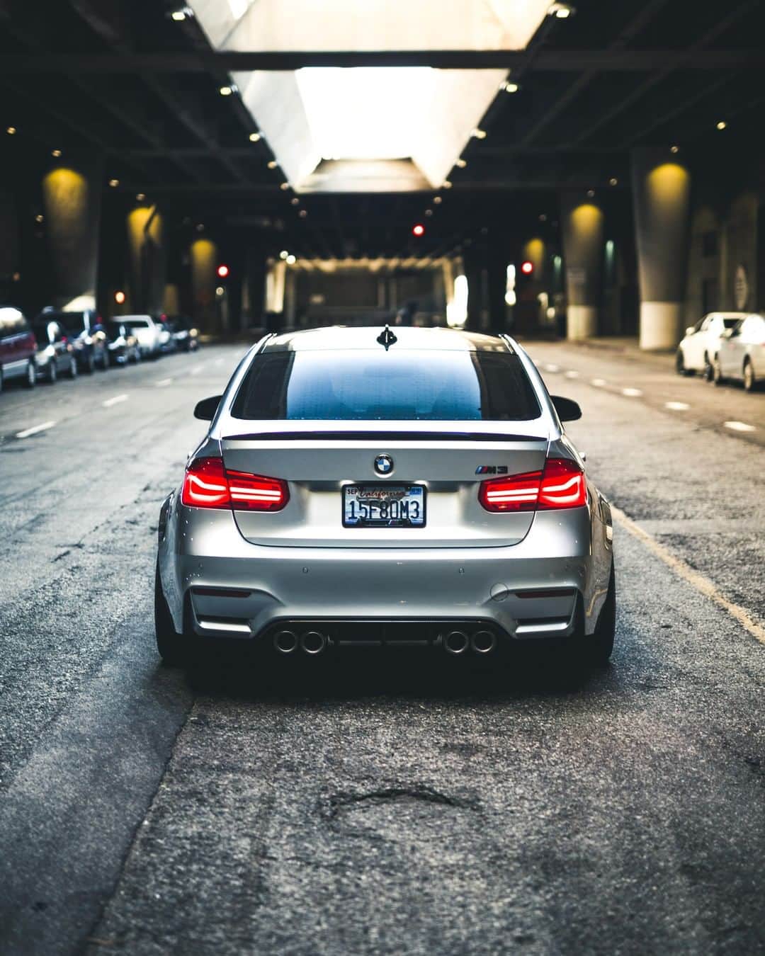 BMWのインスタグラム：「For those who are seeking for unprecedented dynamism. The BMW M3 Sedan. #BMWRepost @luvmybluesbb @austinleephotography #BMW #M3 #BMWM __ BMW M3 Sedan: Fuel consumption in l/100 km (combined): 8.8 (8.3). CO2 emissions in g/km (combined): 204 (194). The figures in brackets refer to the vehicle with seven-speed M double-clutch transmission with Drivelogic. The values of fuel consumptions, CO2 emissions and energy consumptions shown were determined according to the European Regulation (EC) 715/2007 in the version applicable at the time of type approval. The figures refer to a vehicle with basic configuration in Germany and the range shown considers optional equipment and the different size of wheels and tires available on the selected model. The values of the vehicles are already based on the new WLTP regulation and are translated back into NEDC-equivalent values in order to ensure the comparison between the vehicles. [With respect to these vehicles, for vehicle related taxes or other duties based (at least inter alia) on CO2-emissions the CO2 values may differ to the values stated here.] The CO2 efficiency specifications are determined according to Directive 1999/94/EC and the European Regulation in its current version applicable. The values shown are based on the fuel consumption, CO2 values and energy consumptions according to the NEDC cycle for the classification. For further information about the official fuel consumption and the specific CO2 emission of new passenger cars can be taken out of the „handbook of fuel consumption, the CO2 emission and power consumption of new passenger cars“, which is available at all selling points and at  http://www.dat.de/angebote/verlagsprodukte/leitfaden-kraftstoffverbrauch.html.」