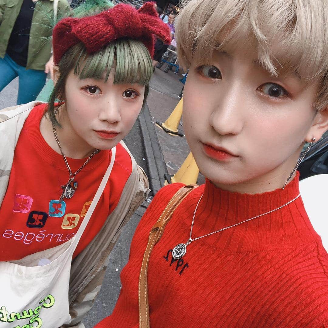 KARIN さんのインスタグラム写真 - (KARIN Instagram)「❤️❤️❤️ 赤い服着るとどうしても苺🍓  #courreges」4月21日 17時59分 - karin.tempurakidz