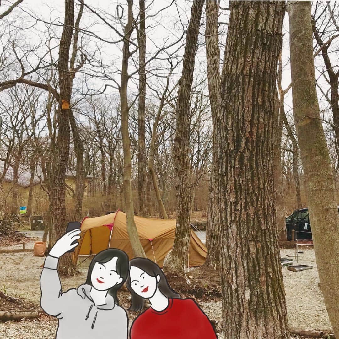 のインスタグラム：「Camping in Nasu 🏕 #ミーハー姉妹の休日シリーズ 〜那須高原でキャンプ編〜」