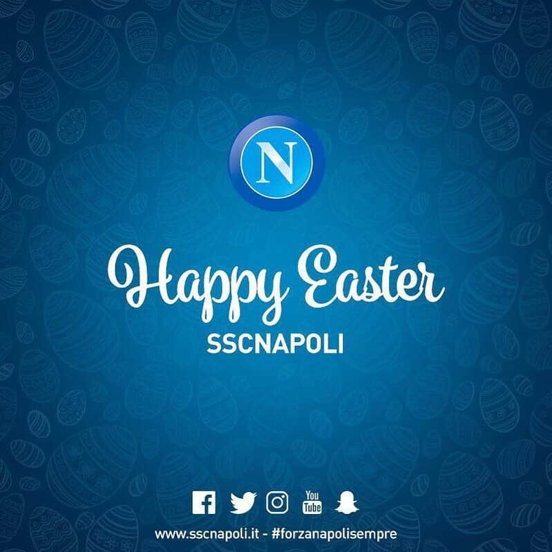 SSCナポリさんのインスタグラム写真 - (SSCナポリInstagram)「🐣 Happy Easter 💙 #HappyEaster #ForzaNapoliSempre」4月21日 18時28分 - officialsscnapoli