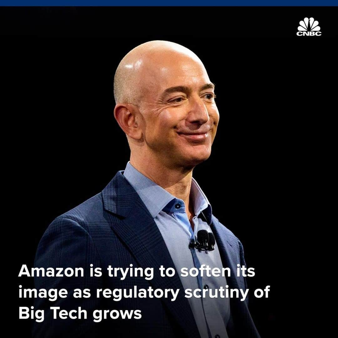 CNBCさんのインスタグラム写真 - (CNBCInstagram)「Key points:⁣ ⁣ ▪️Amazon has made a number of moves in recent months to show it understands the criticism coming from regulators.⁣ ⁣ ▪️The company has raised its minimum wage, changed a pricing policy for merchants and scaled back some of its most aggressive promotional tactics.⁣ ⁣ ▪️CEO Jeff Bezos spent a good part of his latest shareholder letter focusing on how much the company helps other businesses.⁣ ⁣ To read the full story, click the link in bio.⁣ *⁣ *⁣ *⁣ *⁣ *⁣ *⁣ *⁣ *⁣ #amazon #retail #shopping #onlineshopping #ecommerce #amzn #jeffbezos #bezos #business #businessnews #cnbc⁣」4月22日 3時55分 - cnbc