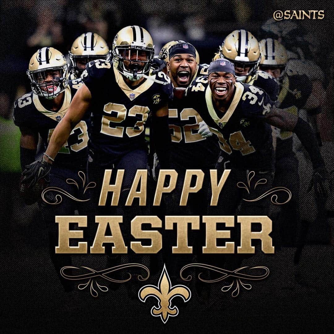 ニューオーリンズ・セインツさんのインスタグラム写真 - (ニューオーリンズ・セインツInstagram)「Happy Easter #Saints fans! ⚜️」4月22日 4時05分 - saints