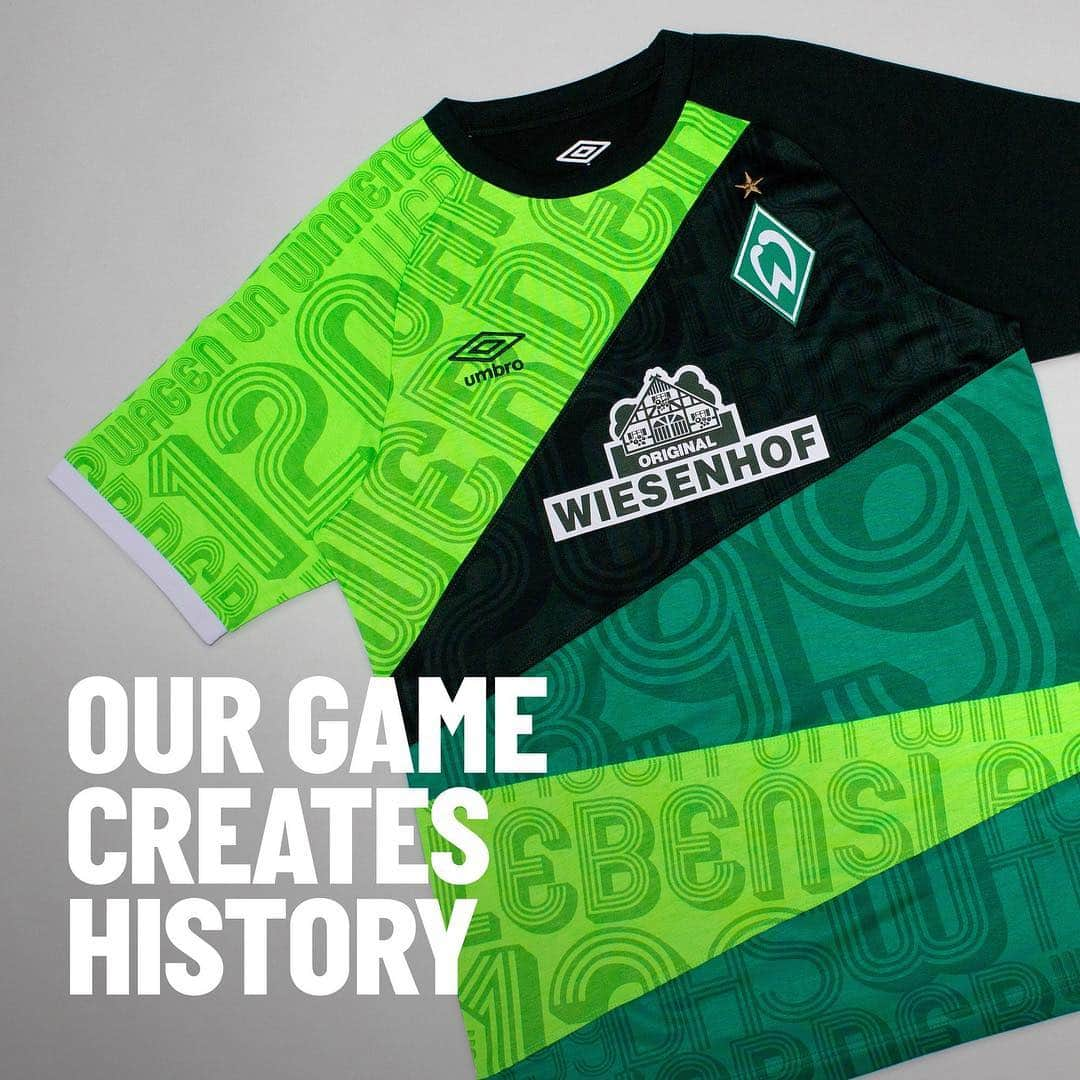 UMBROさんのインスタグラム写真 - (UMBROInstagram)「To celebrate the 120-year anniversary of @werderbremen , Umbro created a limited edition ‘mash- up’ jersey. The design featured a series of eye-catching graphics that pay homage to the Bundesliga’s loudest fans and is a true Umbro first. . . . . #ourgame #umbro #umbrofootball #football #footballkits #soccer #soccerkit #bremen #Werder」4月22日 4時27分 - umbro