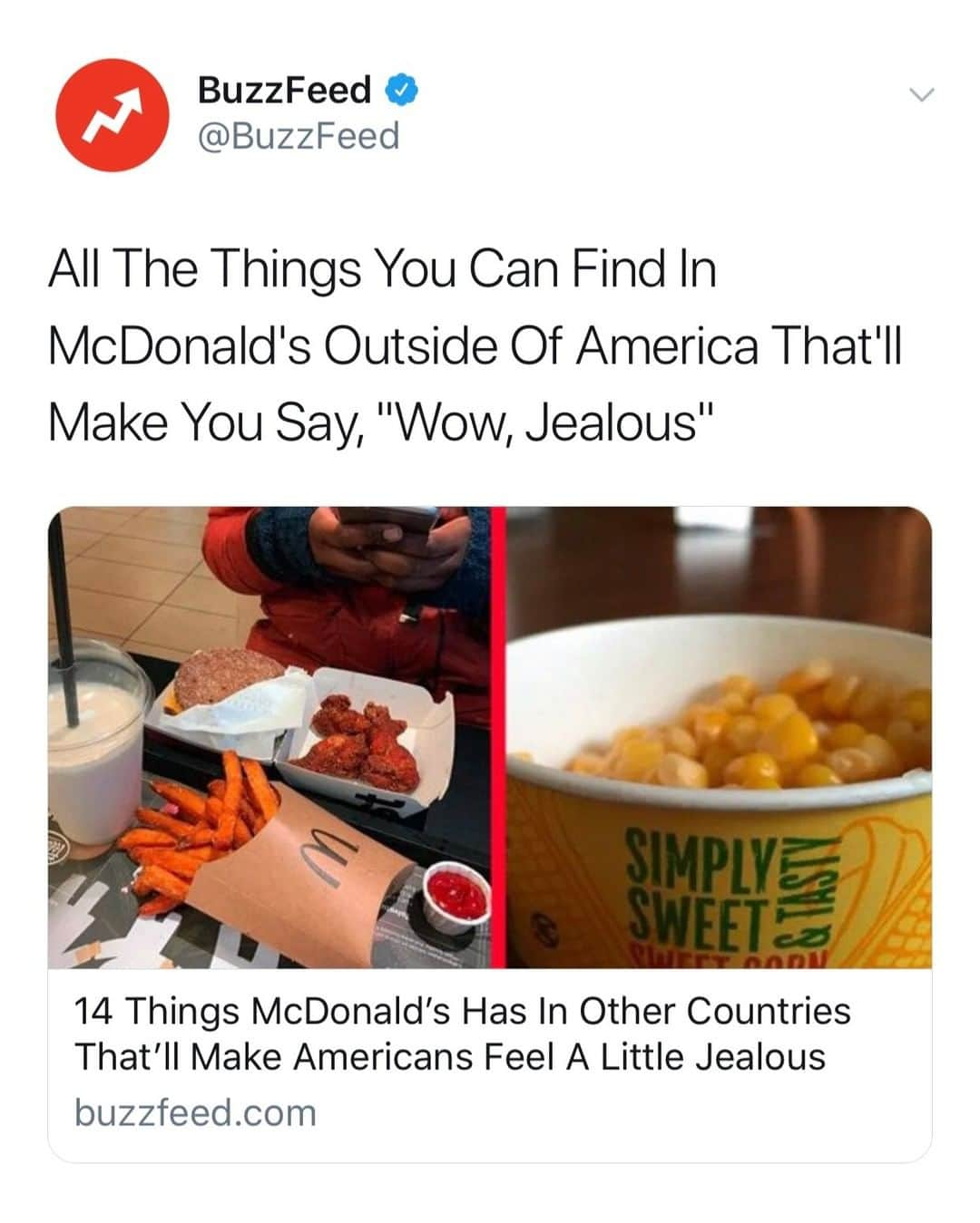 BuzzFeedさんのインスタグラム写真 - (BuzzFeedInstagram)「No, these aren't on the secret menu. Here are some things you can find at McDonalds around the world 😋 Link in bio」4月22日 5時00分 - buzzfeed