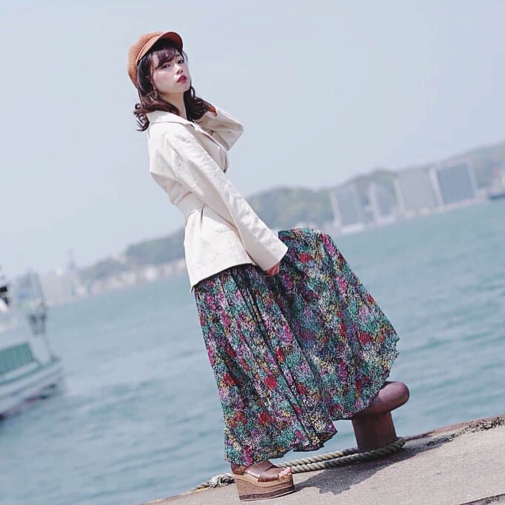 藤澤友千菜さんのインスタグラム写真 - (藤澤友千菜Instagram)「in門司港❁⃘*.ﾟ #fashion #camera #photography #japan #satorujapan #model #instagood #followme #sky #ファッション #モデル #日本 #九州 #門司港 #門司港レトロ #お疲れ様 #藤澤友千菜 #evris #lilybrown」4月21日 20時37分 - yuchina1207