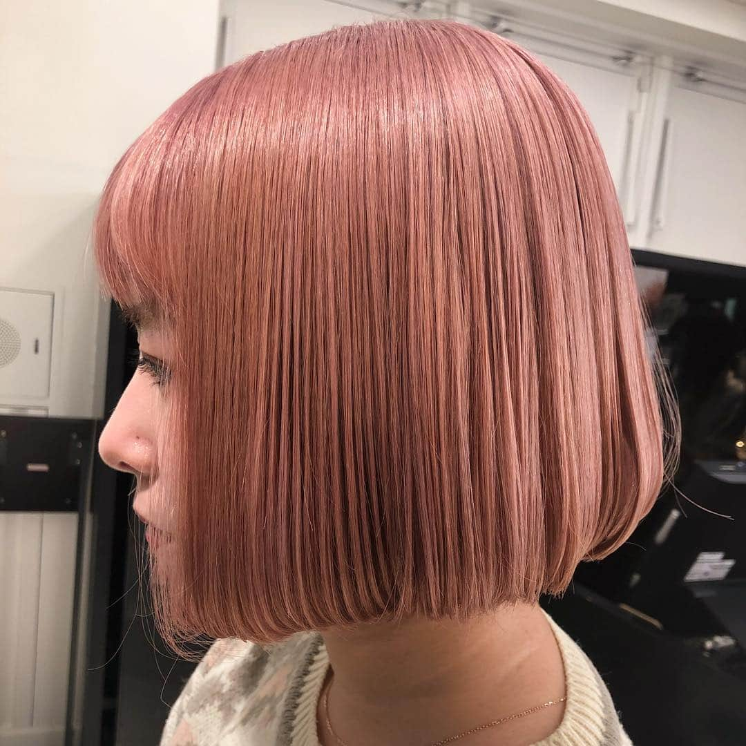 NASUさんのインスタグラム写真 - (NASUInstagram)「sherbet pink orange❤︎💗 ３回以上のブリーチ必須❣️ #nasupcolor」4月21日 22時18分 - nasup