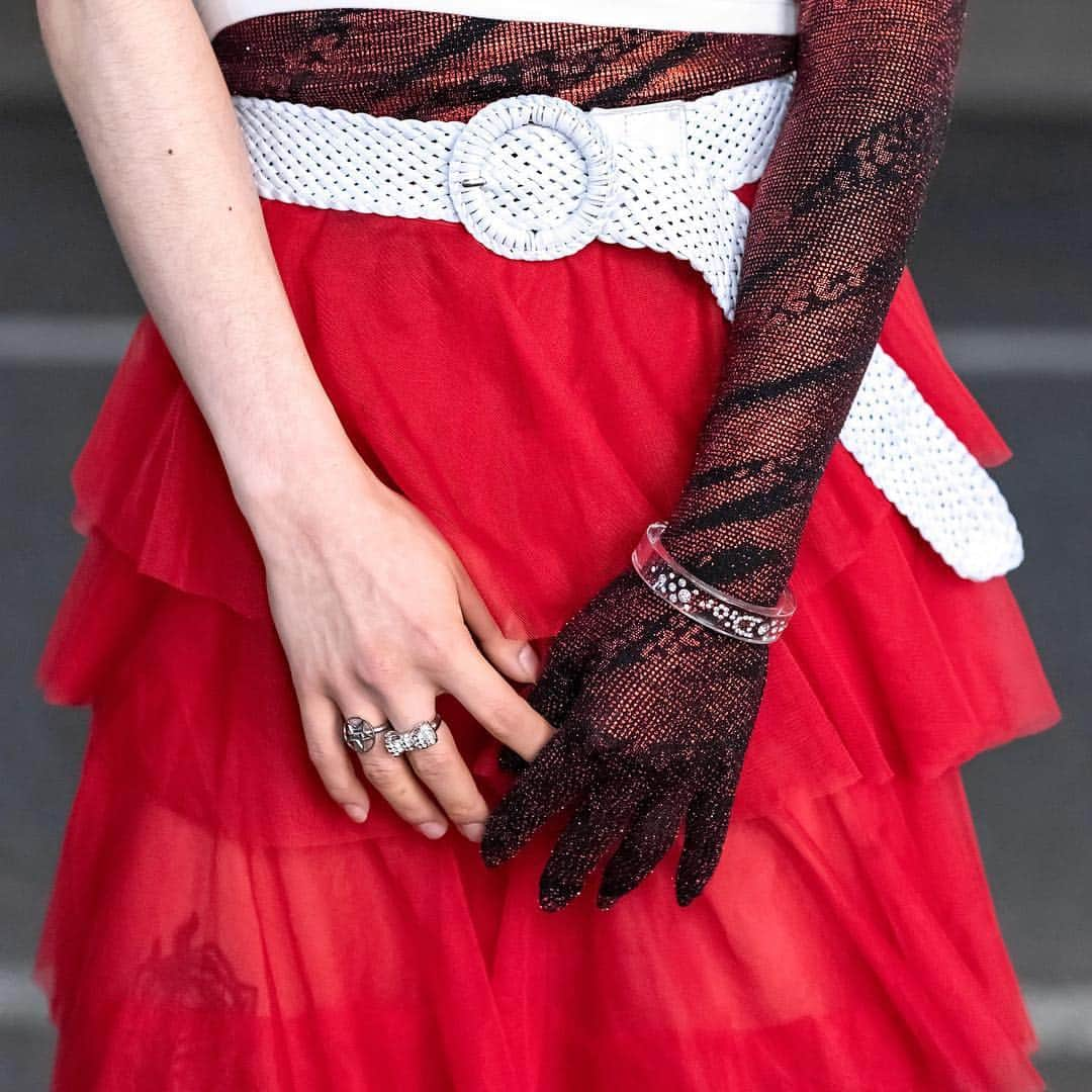 Harajuku Japanさんのインスタグラム写真 - (Harajuku JapanInstagram)「Japanese fashion designer Dice-K (@nuga.jp) - the founder of @GlamHate - on the street in Harajuku wearing mostly Christian Dior fashion, a top with a single sequin glove, sheer ruffle pants, and animal print platform boots by Kiko Mizuhara’s Office Kiko label.」4月22日 5時30分 - tokyofashion