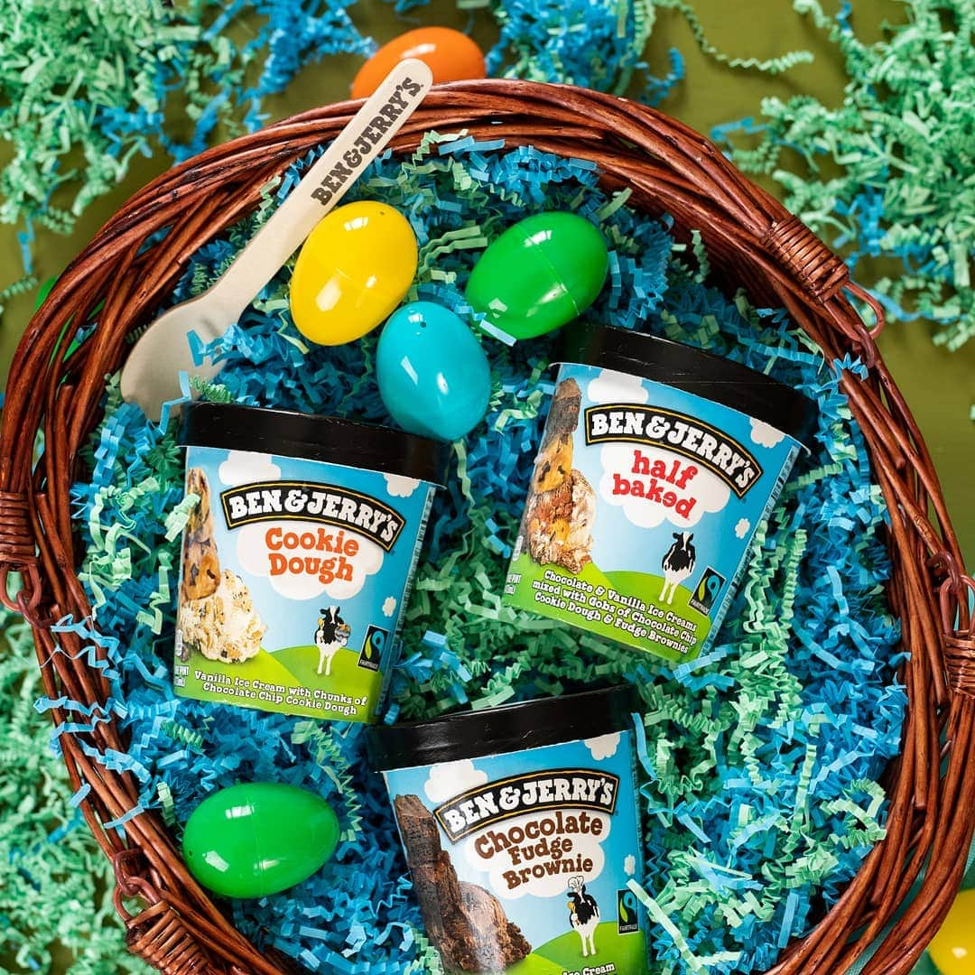 Ben & Jerry'sさんのインスタグラム写真 - (Ben & Jerry'sInstagram)「The perfect #Easter basket doesn't exi—」4月22日 0時22分 - benandjerrys