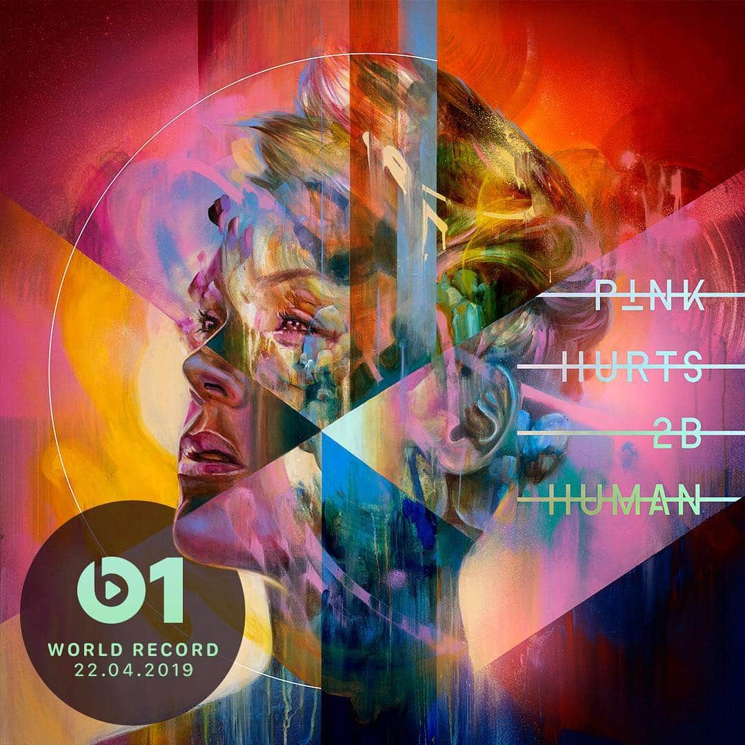 P!nk（ピンク）さんのインスタグラム写真 - (P!nk（ピンク）Instagram)「TOMORROW ⚡Listen to the title track #Hurts2BHuman ft. @thegr8khalid from my new album on @zanelowe on @beats1official at 10AM PST / 1PM EST / 6PM GMT」4月22日 1時04分 - pink