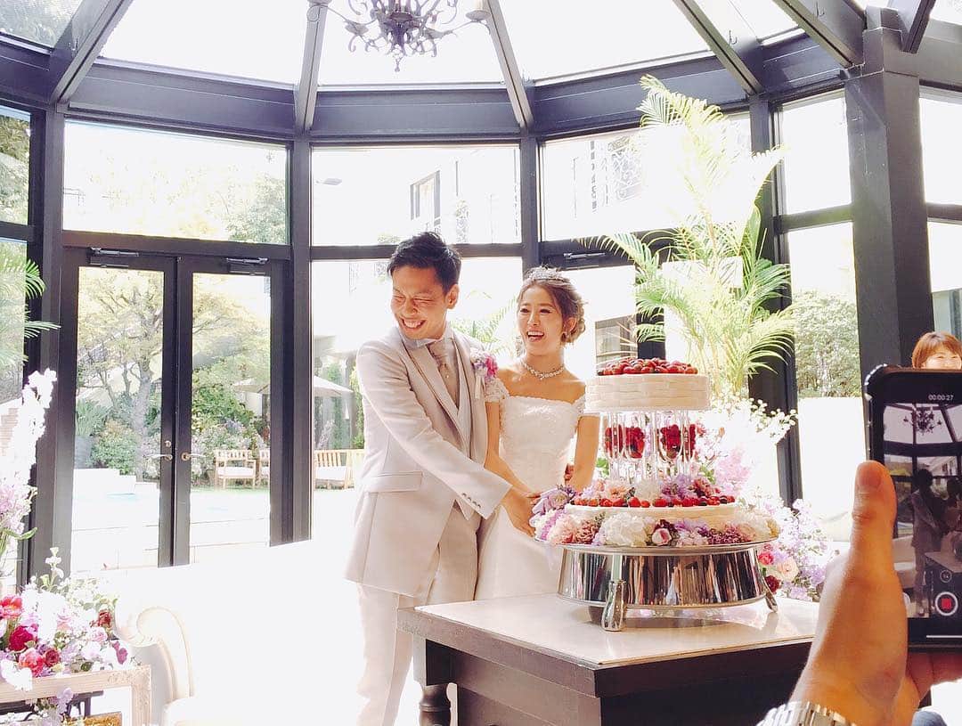 階上実穂さんのインスタグラム写真 - (階上実穂Instagram)「kami&rumiおめでと〜🤵🏼👰🏼💒💕 最高に可愛かったぞー♡  SBYのお陰でやかましすぎる結婚式だったけど最高だった♩¨̮⑅*」4月22日 1時38分 - miho_ishigami