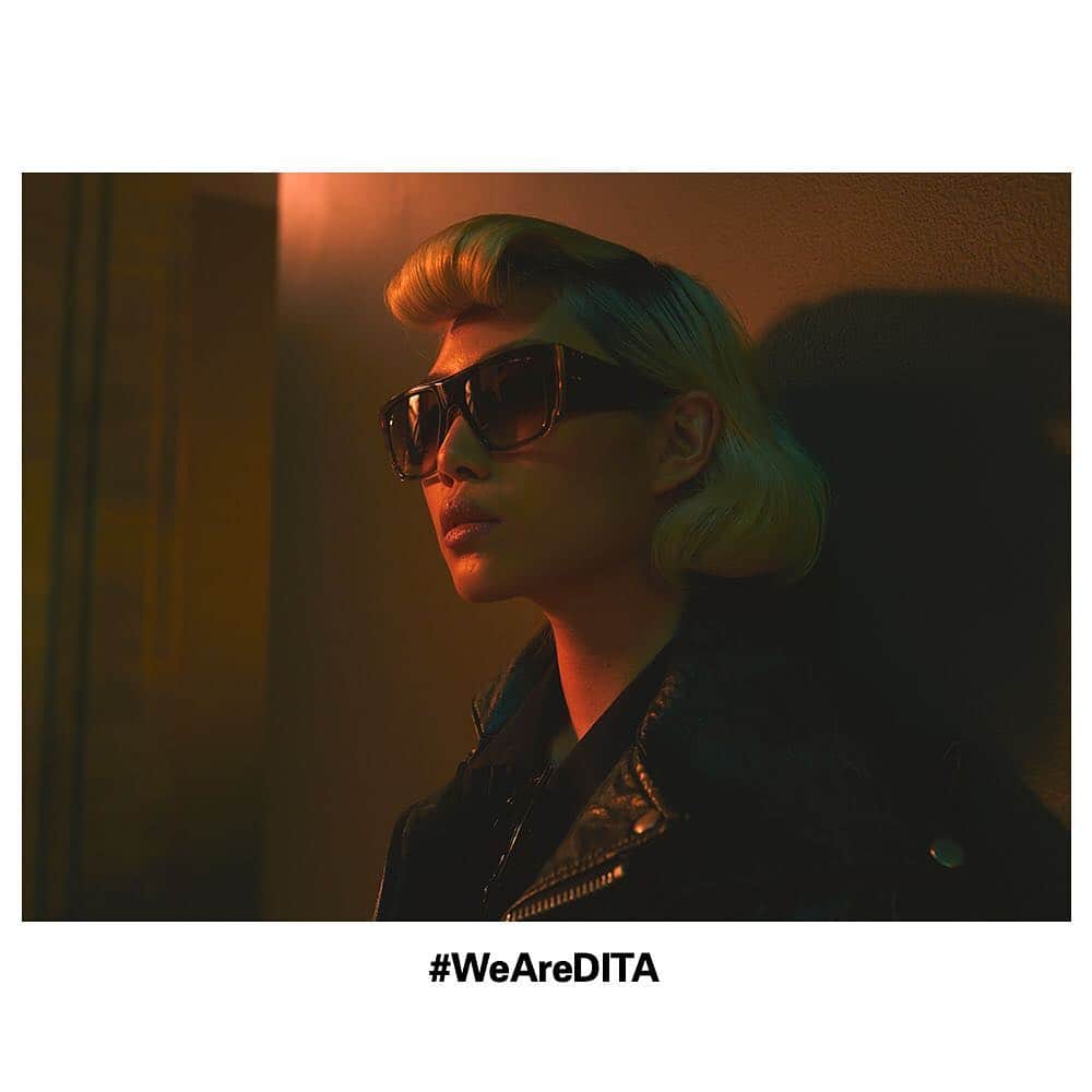 ディタのインスタグラム：「Meet Yuki. The morning after the klubnacht before. Techno isn’t really her thing but she had a big night. Souliner-One’s on a Sunday morning give it away #WeAreDita #DITAsunglasses #DITAeyewear」
