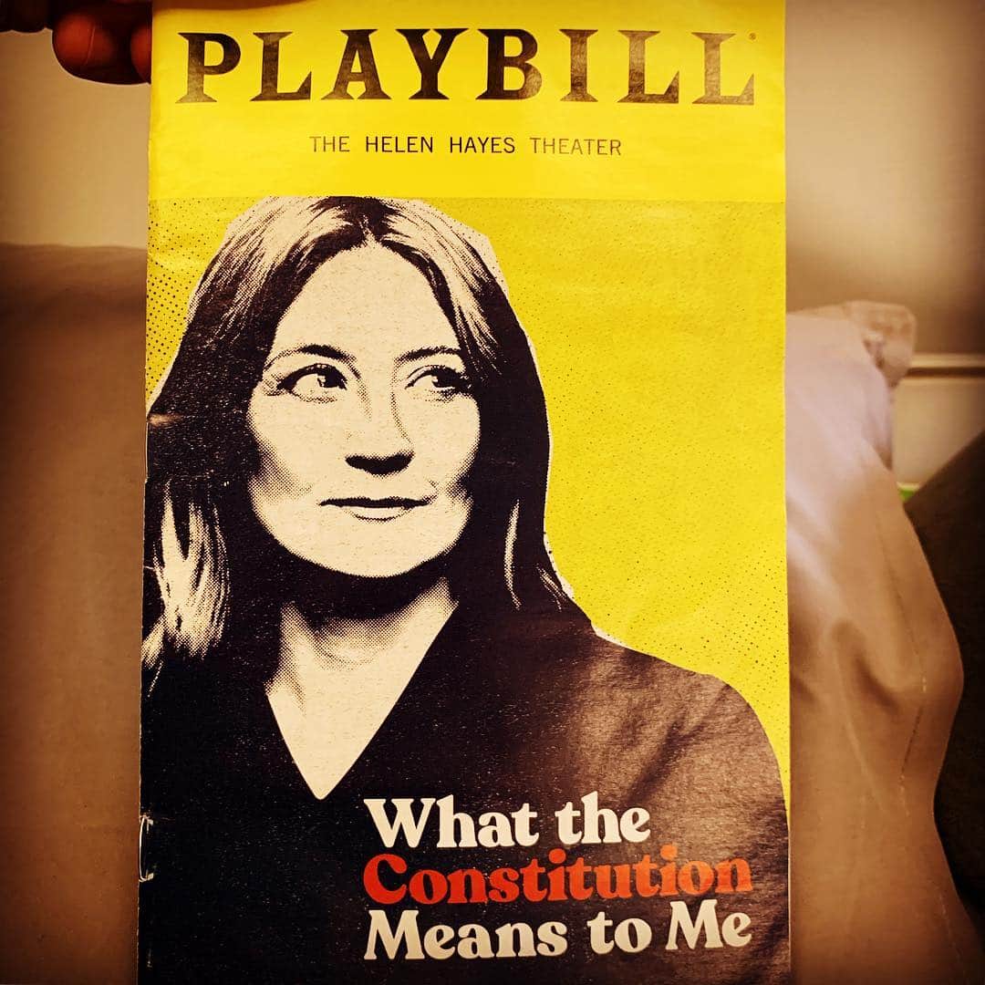 バーレット・フォアのインスタグラム：「This play is important and fantastic and taught me things and made me cry and made me laugh and made me feel feelings about our nation and our government and our history. See it. Mkthx.」