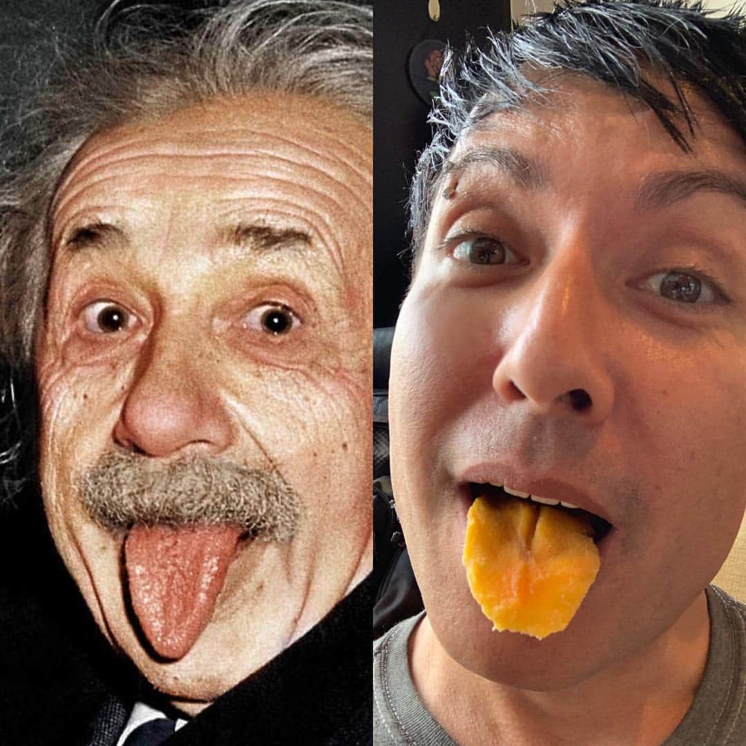 セロさんのインスタグラム写真 - (セロInstagram)「I was eating a piece of dry mango fruit last week when I came across this piece! #silly #imageniuslikeeinstein」4月22日 13時33分 - cyrilmagic