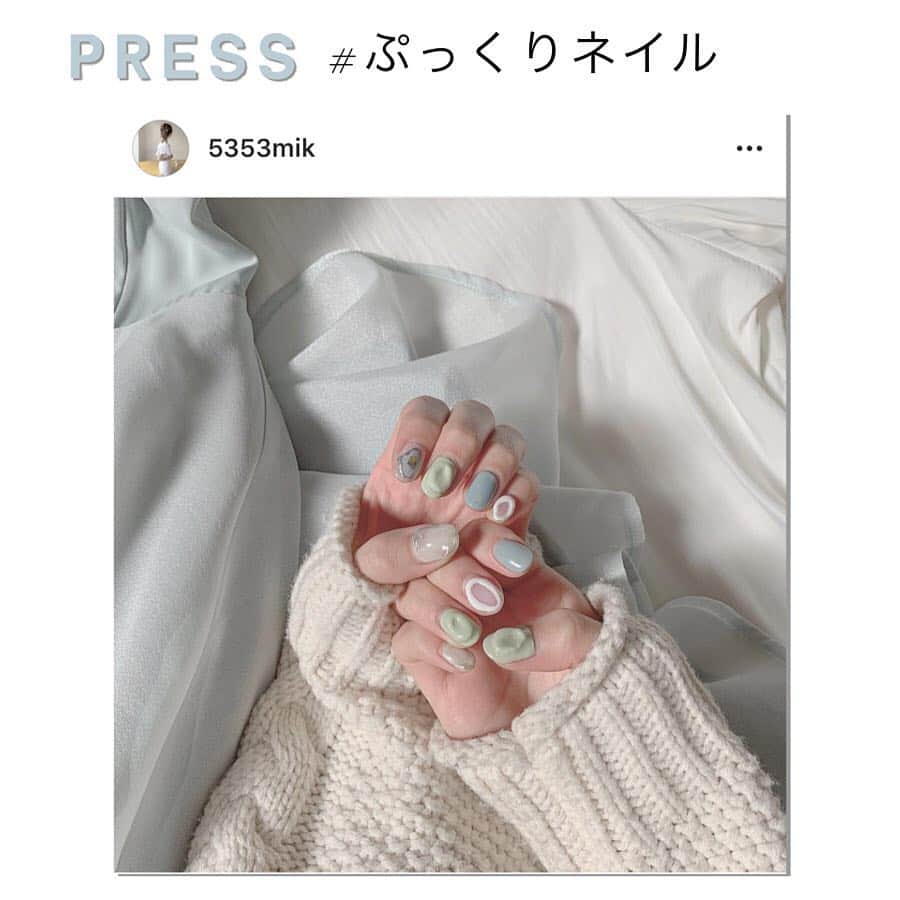 PRESSさんのインスタグラム写真 - (PRESSInstagram)「春ネイルは、ぷっくり ぽこぽこ な﻿ 立体ネイルが人気です🍈﻿ ﻿ 特に、トレンドのメロン色を使った﻿ グリーンネイルが人気急上昇中💅﻿ ﻿ 指先から新しい自分にチェンジしてみよう🖤﻿ ﻿ —————————————————— ㅤ﻿﻿﻿﻿ ﻿﻿﻿﻿ お気に入りの写真に @pressblog #pressblog をㅤ﻿﻿﻿﻿ タグ🏷して投稿してください♡﻿﻿﻿﻿ PRESS公式アカウントでㅤ﻿﻿﻿﻿ あなたのアカウントをご紹介致します! ㅤ﻿﻿﻿﻿ ㅤ﻿﻿﻿﻿ ——————————————————﻿﻿﻿﻿ ﻿﻿﻿﻿ #ネイル  #ネイルアート #ネイルデザイン #ネイルホリック #ネイル好き #ジェルネイル #ジェル #ジェルネイルデザイン #ネイル💅 #ネイルカタログ #ネイルケア #ネイルサロン #ネイル大好き #ネイル好きな人と繋がりたい #セルフジェルネイル #ネイルデザイン2019 #ぷっくりネイル #pressblog」4月22日 13時40分 - press.inc