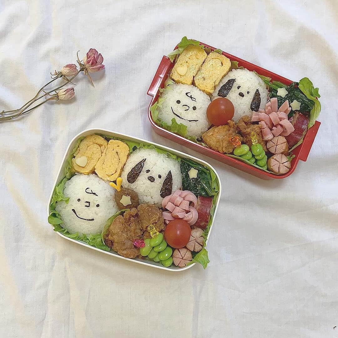 SUCLEさんのインスタグラム写真 - (SUCLEInstagram)「#お弁当﻿ 新生活やピクニックに♡﻿ ﻿ お弁当を作って持っていくのも楽しそう✨﻿ ﻿ こちらはスヌーピーとチャーリーブラウンのキャラ弁です！﻿ ﻿ ぜひ作ってみてくださいね💭﻿ ﻿ photo by @ym_pooh26 ﻿ Sucle のBASEでも、Sucleのお洋服と、オリジナルの巾着ポーチを販売中なのでぜひチェックをお願いします🌷﻿ ﻿﻿﻿ 詳細はプロフィールのURLかストーリーズのURLからジャンプできるので、ぜひチェックしてみてください！﻿ ﻿ @sucle_ では紹介する写真を募集中👧🏻﻿﻿ ﻿﻿﻿﻿﻿ ﻿﻿﻿﻿﻿﻿﻿﻿﻿﻿﻿﻿﻿ タグ付けやハッシュタグをつけてくれた投稿からもピックアップした写真をリポストしています！﻿﻿﻿﻿﻿﻿﻿﻿﻿﻿﻿﻿﻿﻿ #sucle をつける か このアカウントをタグ付けして投稿してね📸﻿﻿﻿﻿﻿﻿﻿﻿﻿﻿﻿﻿﻿﻿ ﻿ ﻿ #弁当 #キャラ弁 #スヌーピー #チャーリーブラウン  #ピクニック弁当 #ピクニック #手作り弁当 #のり弁当 #ピーナッツ #PEANUTS #SNOOPY #Charliebrown #おしゃピク #picnic #おでかけ﻿ #インスタ映え #シュクレ #フォトジェニック #ファッション #お洒落 #かわいい #置き画くら部 #おしゃれさんと繋がりたい #おしゃれ #お洒落さんと繋がりたい #可愛い #ootd #おきがくらぶ﻿﻿ ﻿」4月22日 14時21分 - sucle_