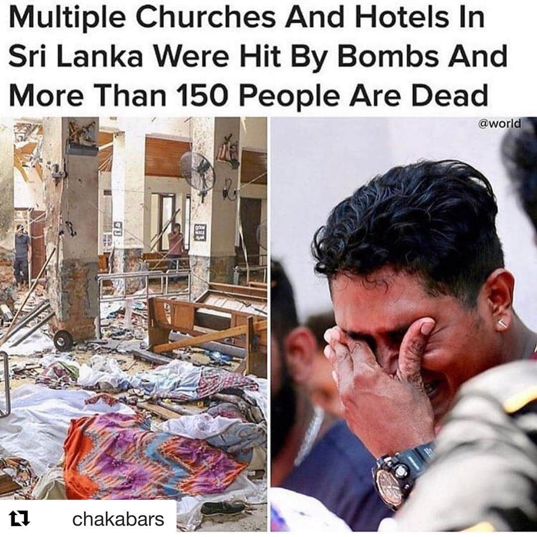 ルオル・デンさんのインスタグラム写真 - (ルオル・デンInstagram)「Smh, very heart breaking and sad. My prayers are with everyone impacted by this. One love ❤️. #Repost @chakabars  Sri Lanka 🇱🇰 I am so sad 😭 it’s over 200 dead now 💔 #srilanka」4月22日 8時05分 - luoldeng9