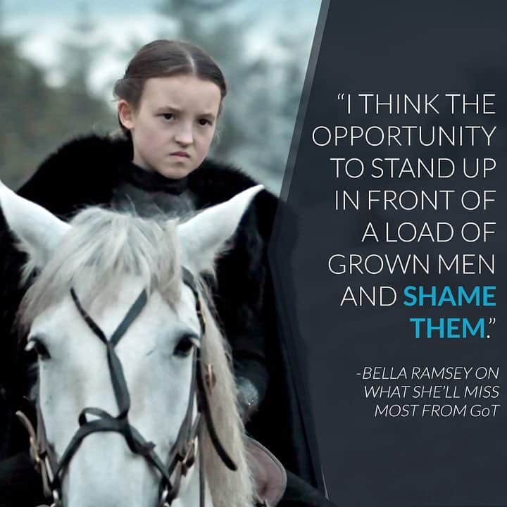 E! Onlineさんのインスタグラム写真 - (E! OnlineInstagram)「Nothing but respect for our Lady Lyanna Mormont. #GameofThrones (📷: HBO/@thecut)」4月22日 8時06分 - enews