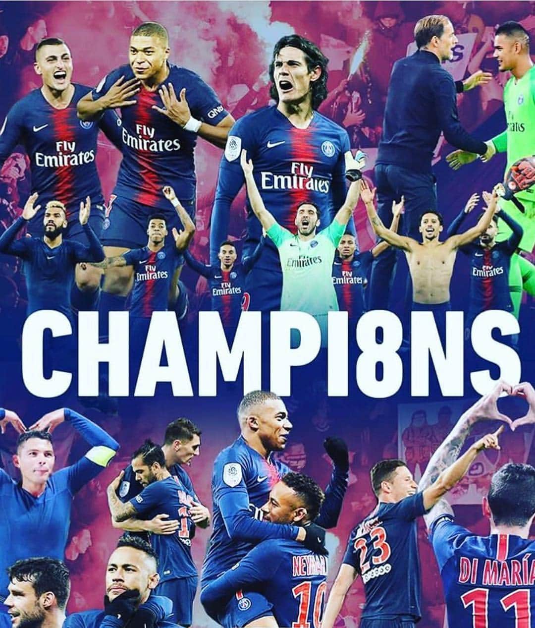 マルコ・ヴェッラッティのインスタグラム：「🇫🇷🔴🔵」