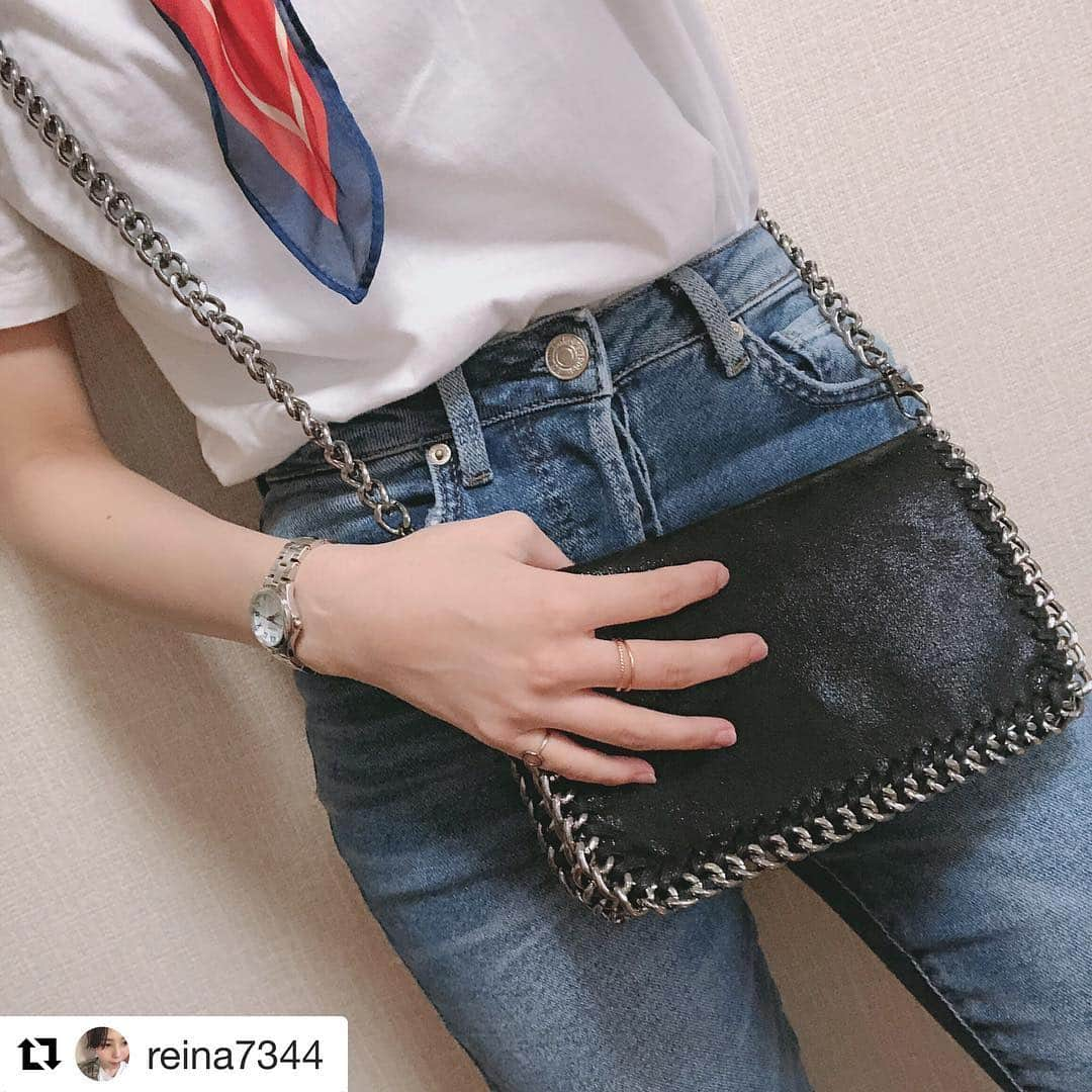 ショップにこにこさんのインスタグラム写真 - (ショップにこにこInstagram)「#Repost @reina7344 with @get_repost ・・・ #夏服コーデ #デニムパンツ#forever21 #白t #gu #スカーフコーデ #ショルダーバッグ #shopnikoniko」4月22日 10時09分 - shopnikoniko