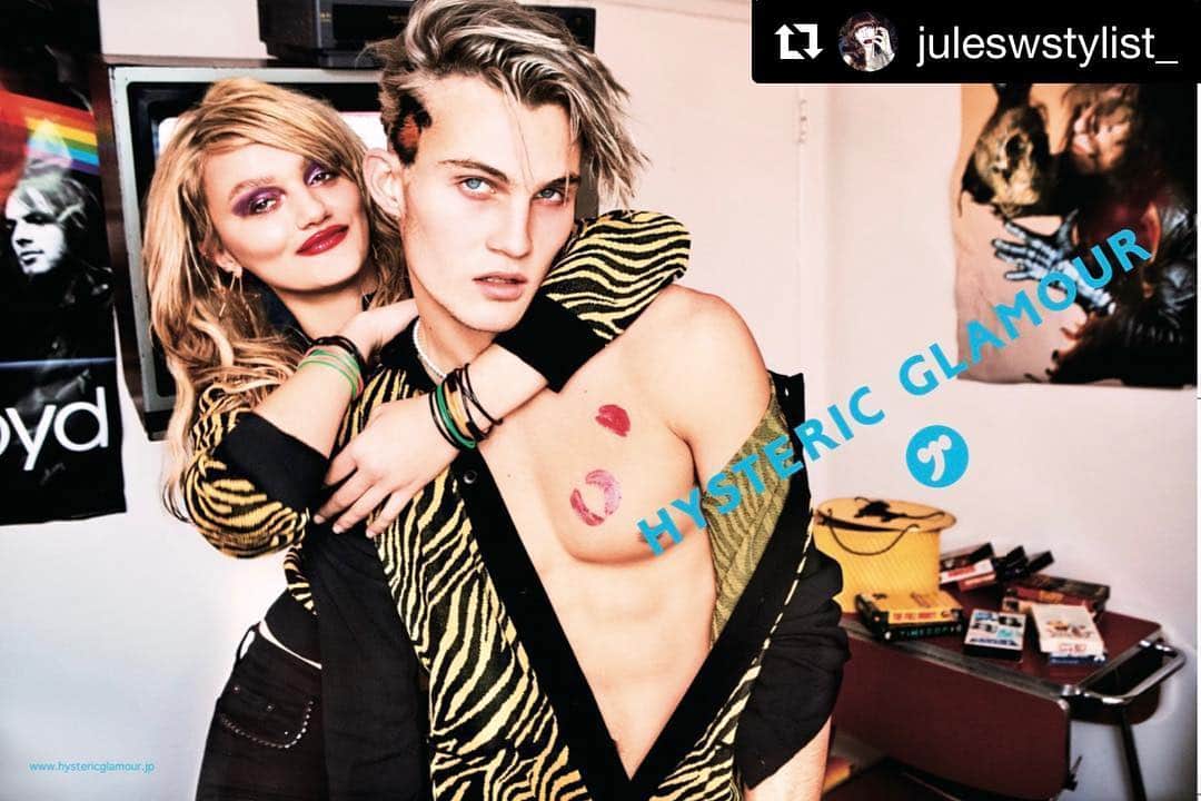 Hysteric Glamourさんのインスタグラム写真 - (Hysteric GlamourInstagram)「#Repost @juleswstylist_ with @get_repost ・・・ Excited to share my first campaign with @ellenvonunwerth for @hystericglamour_official - so cool 😎 @peyton.knight @prasadromijn #japan #tokyo #fashion #zebra #model #cool #sexy #kisses  ーーーーーーーーーーーーーーーーー #hystericglamour  #hysmag  #ヒスリテックグラマー #ヒスマグ #히스테릭글래머」4月22日 10時58分 - hystericglamour_official