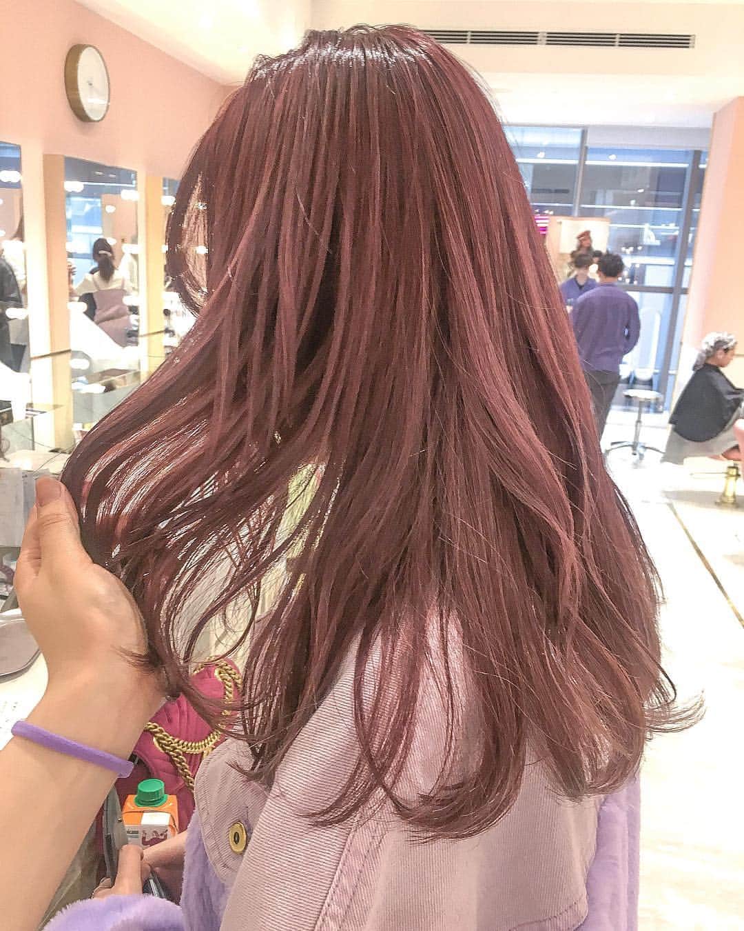 原涼香のインスタグラム：「ㅤㅤㅤㅤㅤㅤㅤㅤㅤㅤㅤㅤㅤ Sakura Pink 🌸🌸 ケアブリーチ1〜2回必要です🍨 ㅤㅤㅤㅤㅤㅤㅤㅤㅤㅤㅤㅤㅤ」