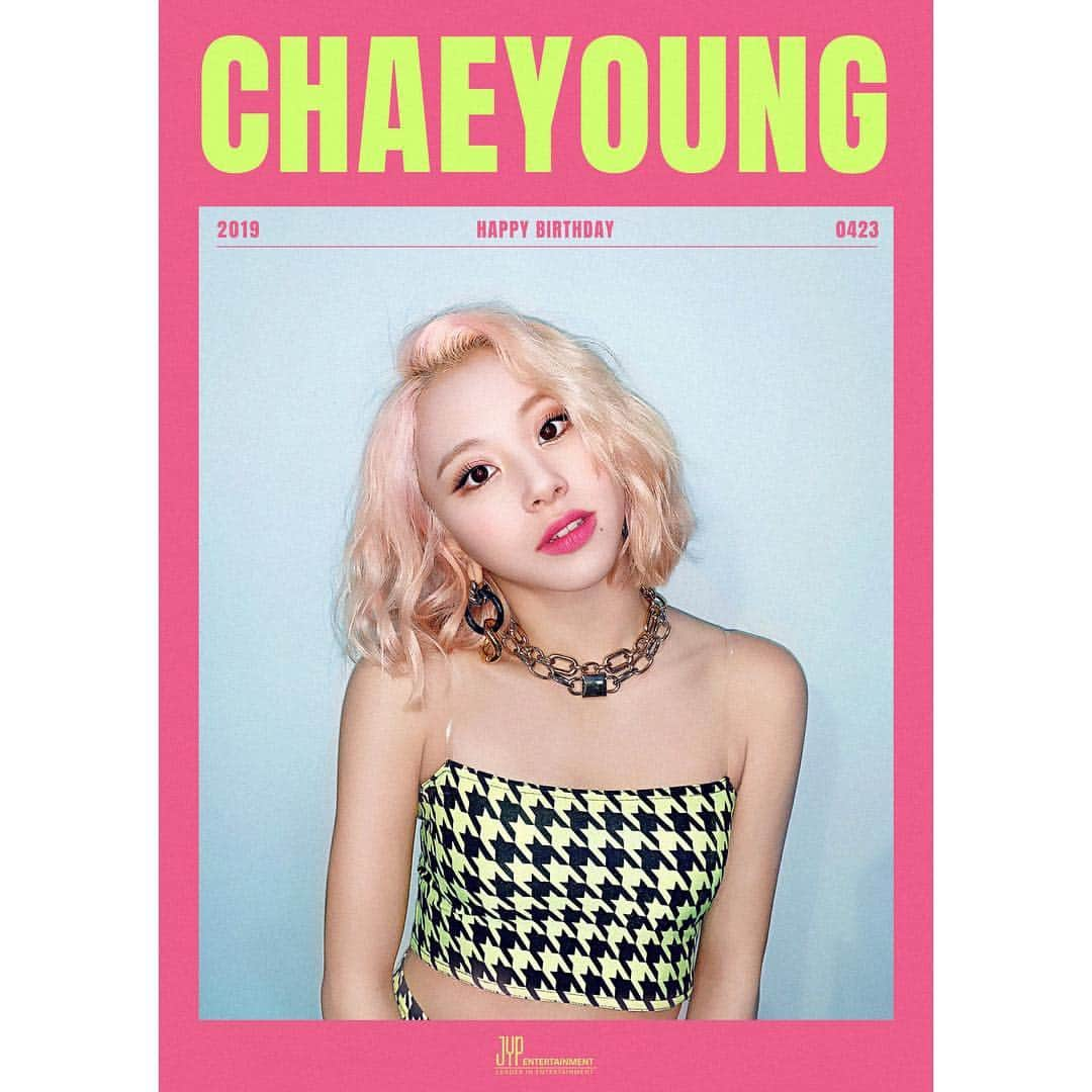 TWICE JAPANさんのインスタグラム写真 - (TWICE JAPANInstagram)「Happy Birthday CHAEYOUNG  #HappyCHAEYOUNGday」4月23日 0時05分 - jypetwice_japan