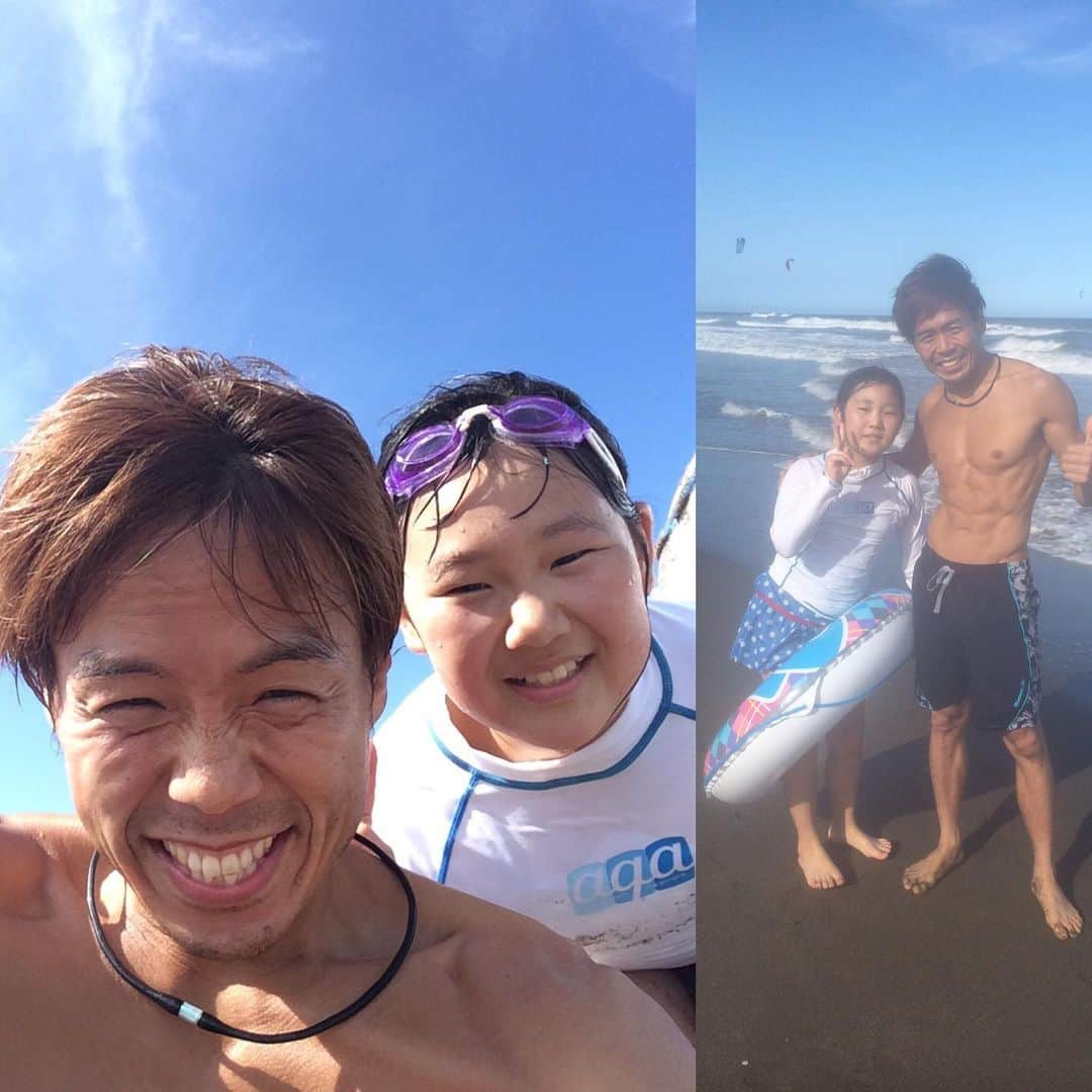 伊東秀和さんのインスタグラム写真 - (伊東秀和Instagram)「3years ago🏖 娘と2人で海デート😁懐かしい！ 最近は息子、娘も大きくなってきて、部活で忙しいし、今年の夏は行けるかなぁ！？ #海 #夏 #娘 #デート #3年前 #enjoy  #カウントダウン #令和」4月22日 23時27分 - hide9a2019