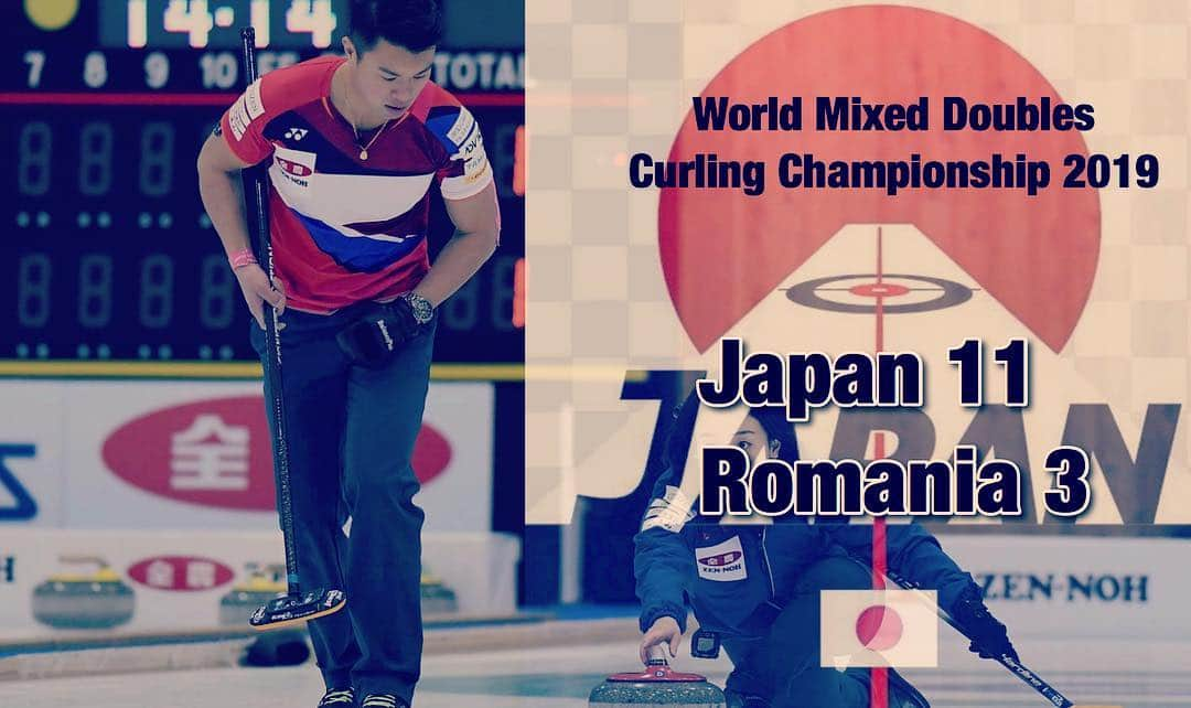 山口剛史さんのインスタグラム写真 - (山口剛史Instagram)「ルーマニアに勝って3勝目！ #curling #wmdcc2019 #ミックスダブルスカーリング #カーリング」4月22日 23時40分 - yama37curl