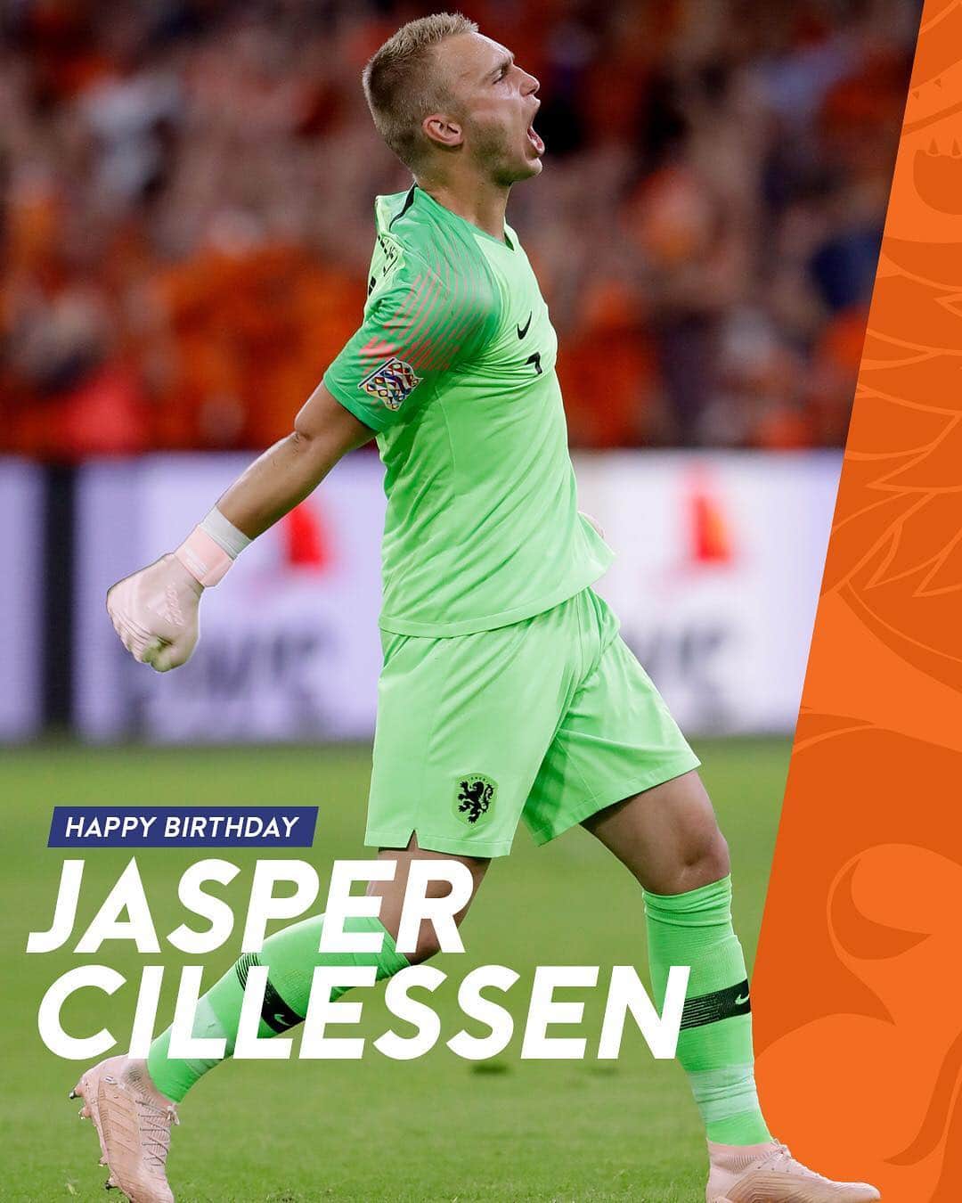 サッカー オランダ代表チームさんのインスタグラム写真 - (サッカー オランダ代表チームInstagram)「Happy birthday, @jaspercillessen! 3️⃣0️⃣ 🎉 #jaspercillessen #happybirthday #gefeliciteerd #nederlandselftal #onsoranje」4月22日 15時51分 - onsoranje