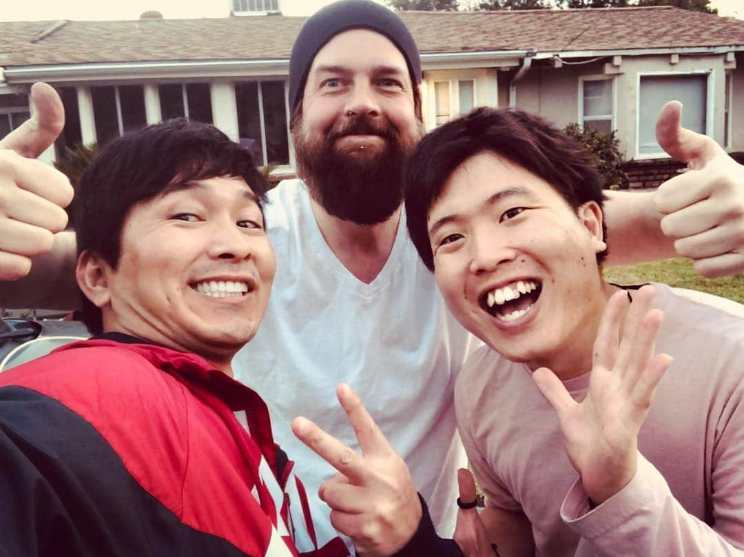 虎牙光揮さんのインスタグラム写真 - (虎牙光揮Instagram)「Wonderful Director @shin_kolor and wonderful producer @notthefakejames  #signals #movie #shooting #film #MickeyKoga #losangeles #california #usa #映画 #撮影 #アメリカ #虎牙光揮」4月22日 16時38分 - mickeykoga