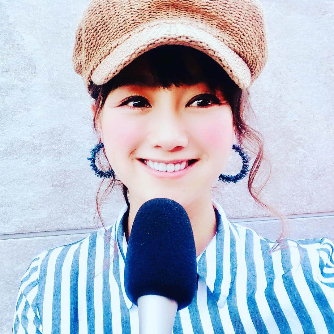 福島和可菜さんのインスタグラム写真 - (福島和可菜Instagram)「#今日は #収録からスタート #ちなみに #本日も #プチプラコーデ #帽子 #3000円 #ピアス #300円 #シャツ  #スカート #1500円 #写ってないけど #春 #ブレスサーモ #ポカポカ #プチプラコーデ #スリーコインズ #スリコ #ZARA #ザラ #UNIQLO #ユニクロ #目指せ高見え #コーディネートはこーでねーと」4月22日 18時02分 - fukushimawakana