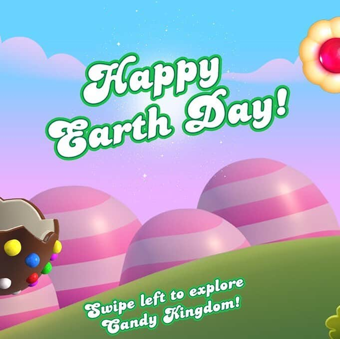 Candy Crushさんのインスタグラム写真 - (Candy CrushInstagram)「Today is #EarthDay and the Friends are spending it appreciating the beauty of the Candy Kingdom! Swipe to reveal some Sweet surprises 🌎🍬 #CandyCrushFriends」4月22日 21時06分 - candycrushsaga