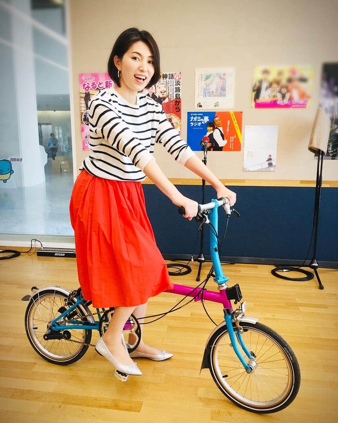 のインスタグラム：「スタジオで🚲🚲✨😆💓」